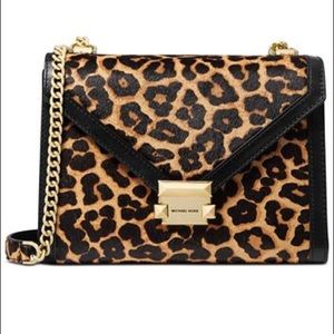 Michael Kors Leopard Calfhair Shoulder Bag (NWT)